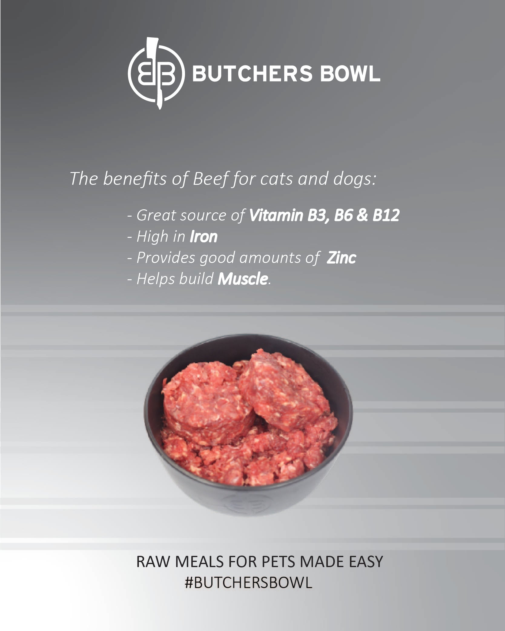 View of Beef Protein Benefits for Cats and Dogs – Butchers Bowl